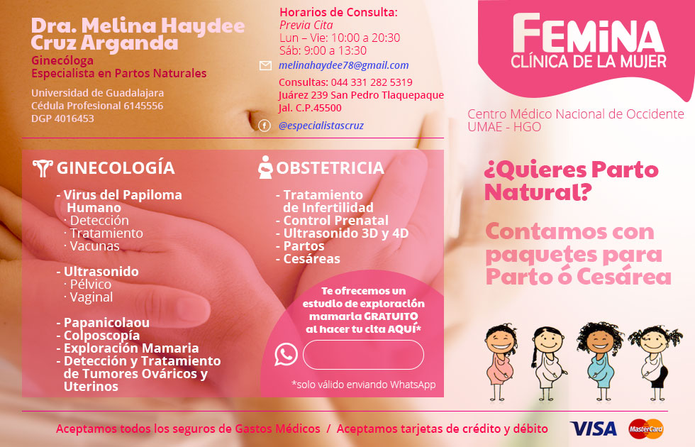 Dra. Melina Haydee Cruz Arganda Ginecologo Obstetra Guadalajara Jalisco Mexico