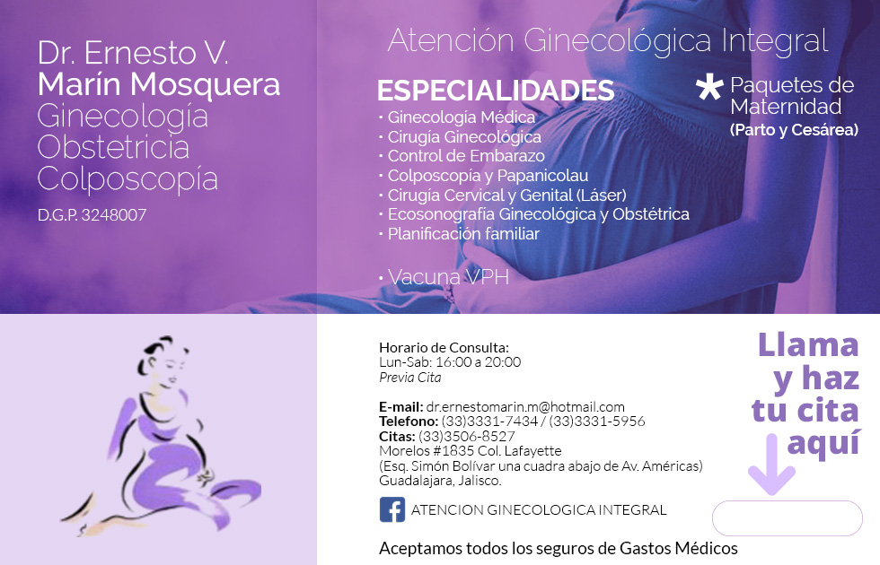 Dr. Ernesto Marin Mosquera Ginecólogo Obstetra Guadalajara Jalisco Mexico