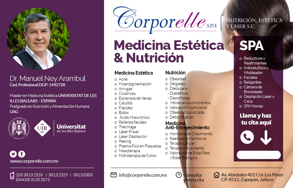 Dr. Manuel Ney Arámbul Medicina Estética Nutriologo Guadalajara Jalisco México